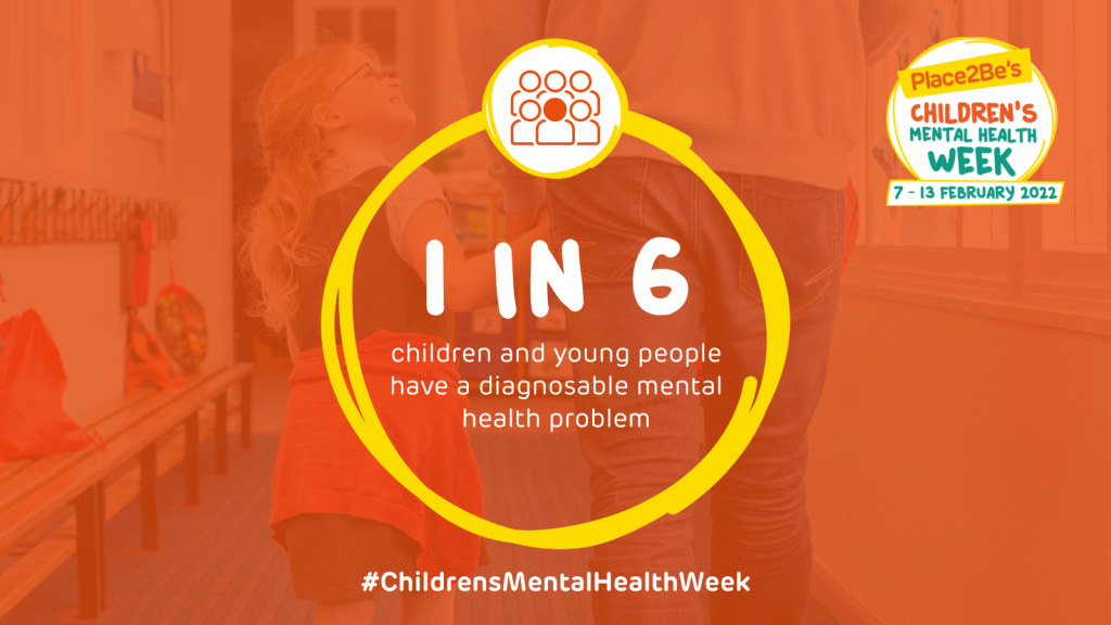 1 IN 6 children and young people have a diagnosable mental health problem #ChildrensMentalHealthWeek