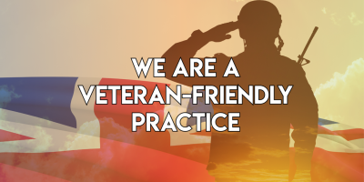 We are an Armed Forces veteran-friendly accredited GP practice￼