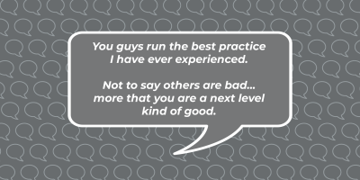 Friends and Family Update: 91% of Patients Recommend Us