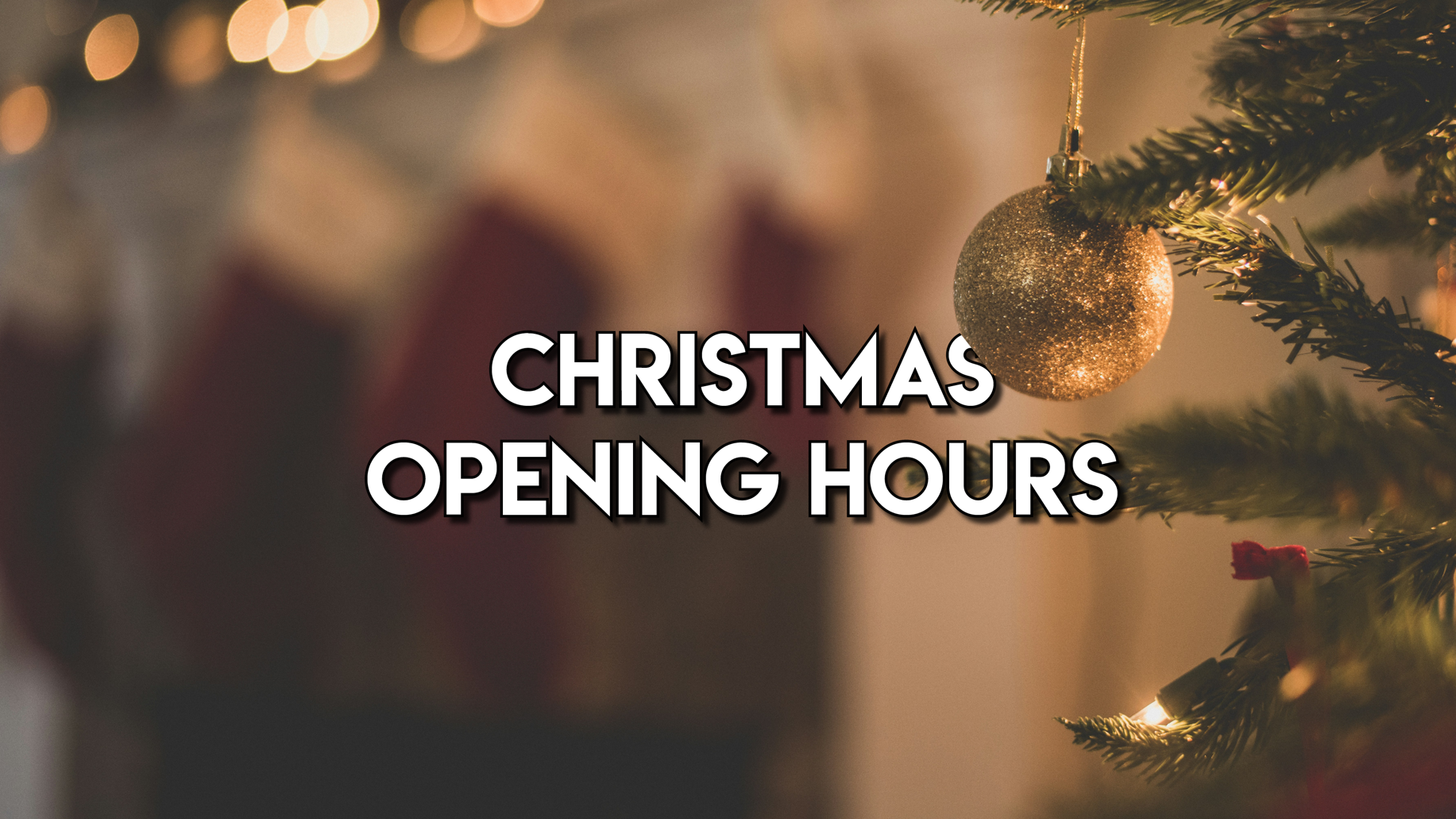 Our Christmas Opening Times: Please Order Prescriptions Early